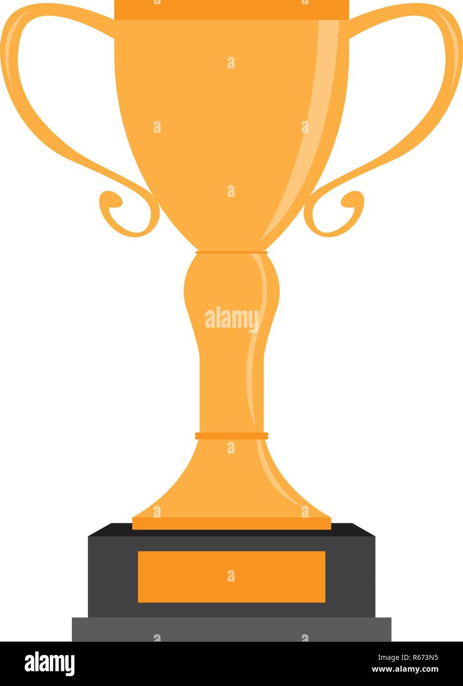 Isolated golden trophy Stock Vector Image & Art - Alamy