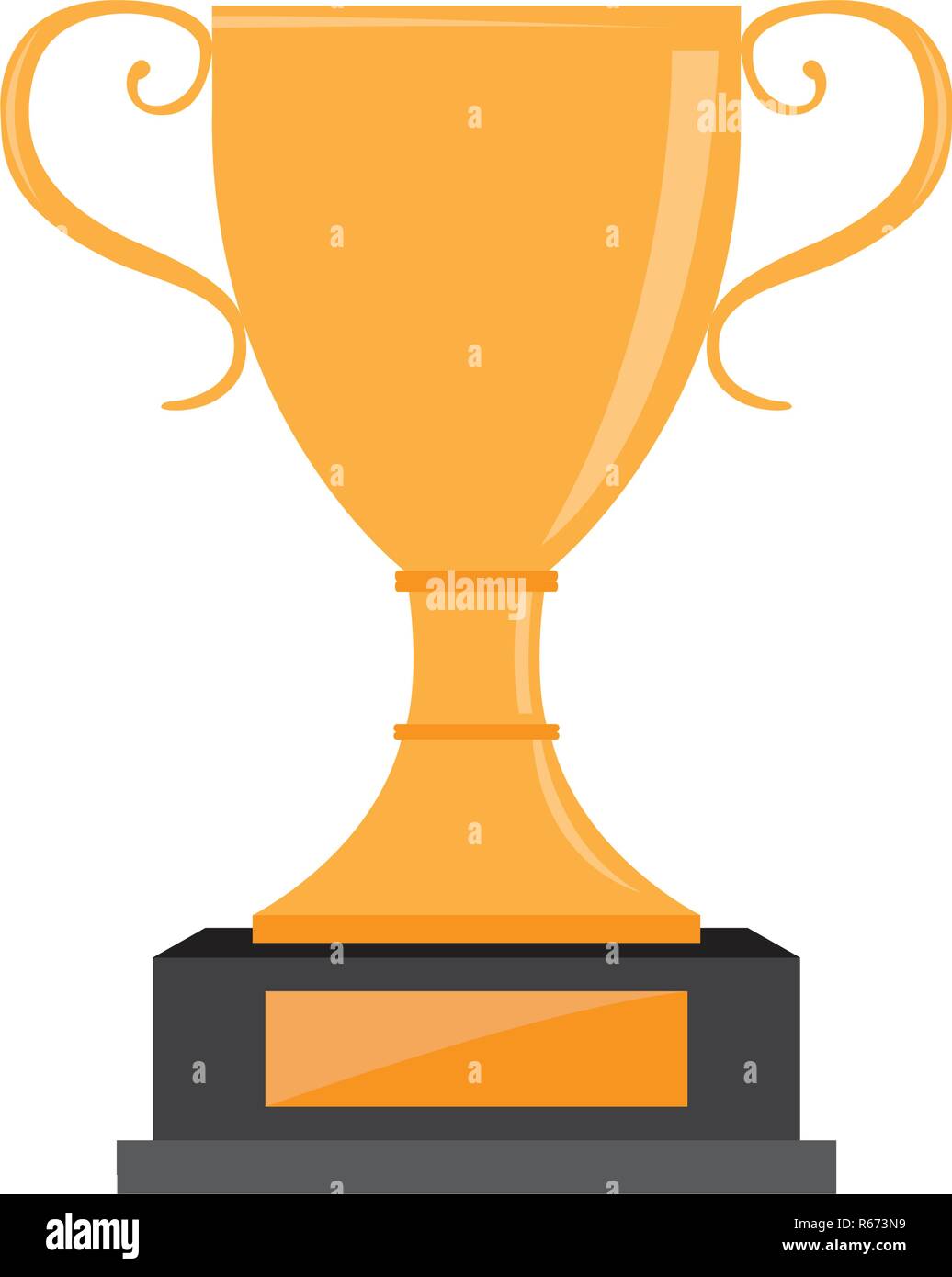 Isolated golden trophy Stock Vector Image & Art - Alamy