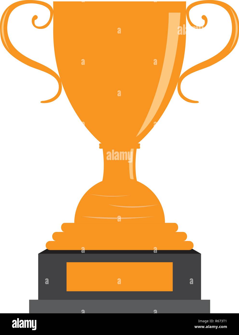 Isolated golden trophy Stock Vector Image & Art - Alamy
