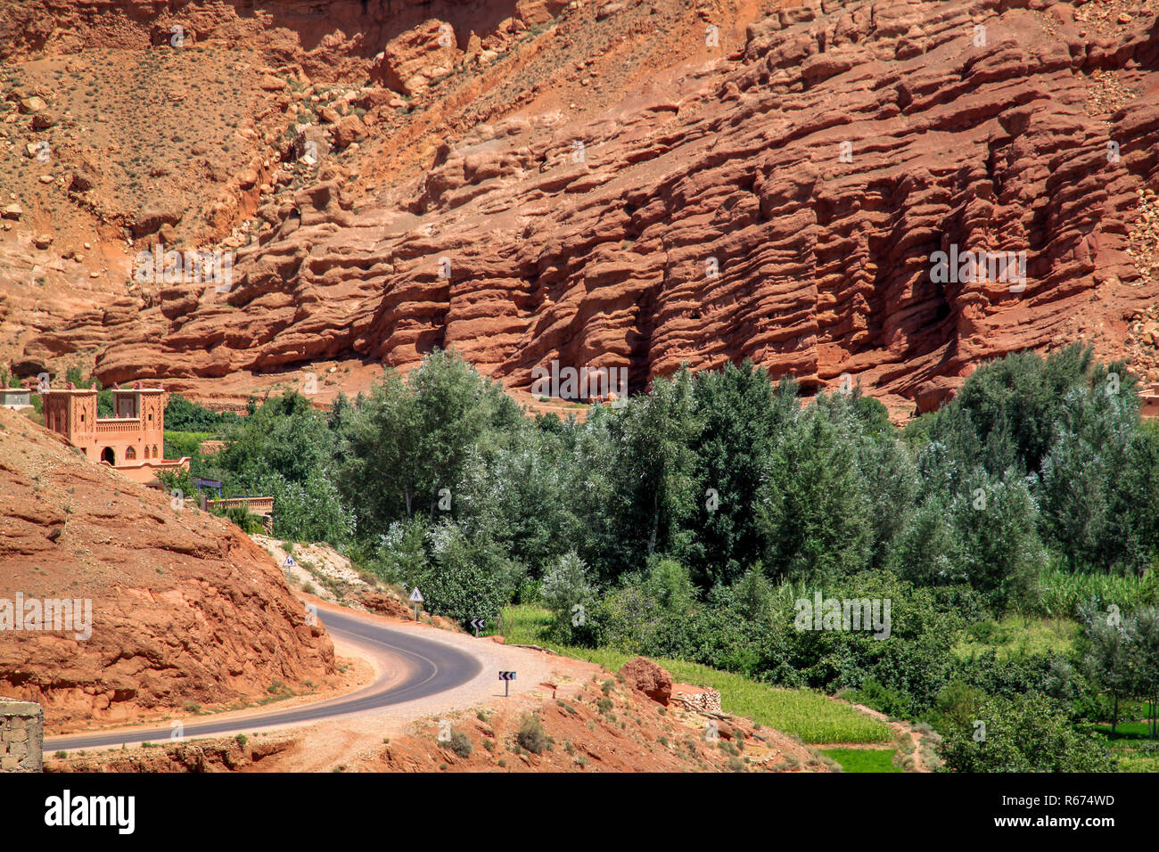 Rock formations in Morocco Stock Photo