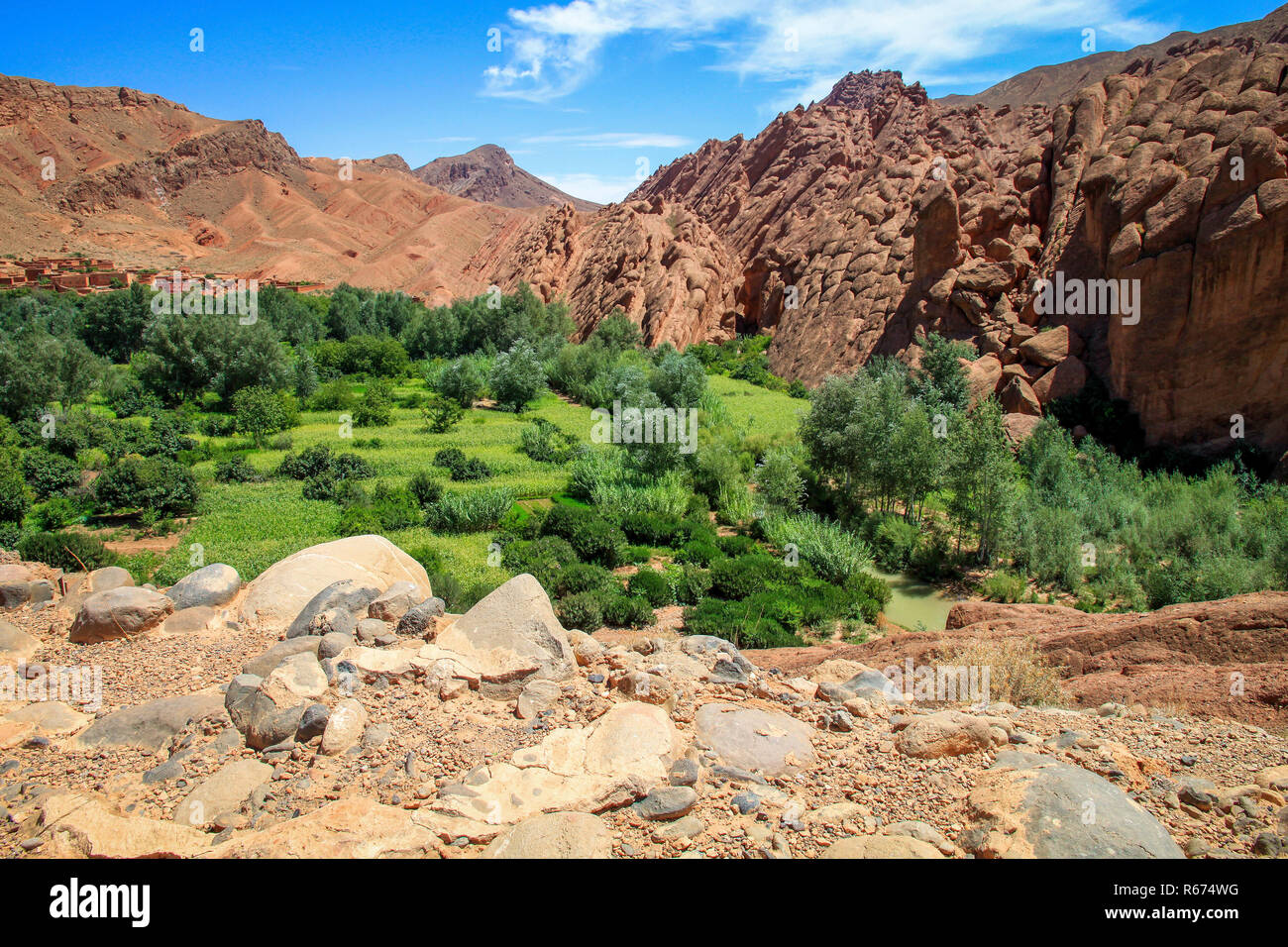 Rock formations in Morocco Stock Photo