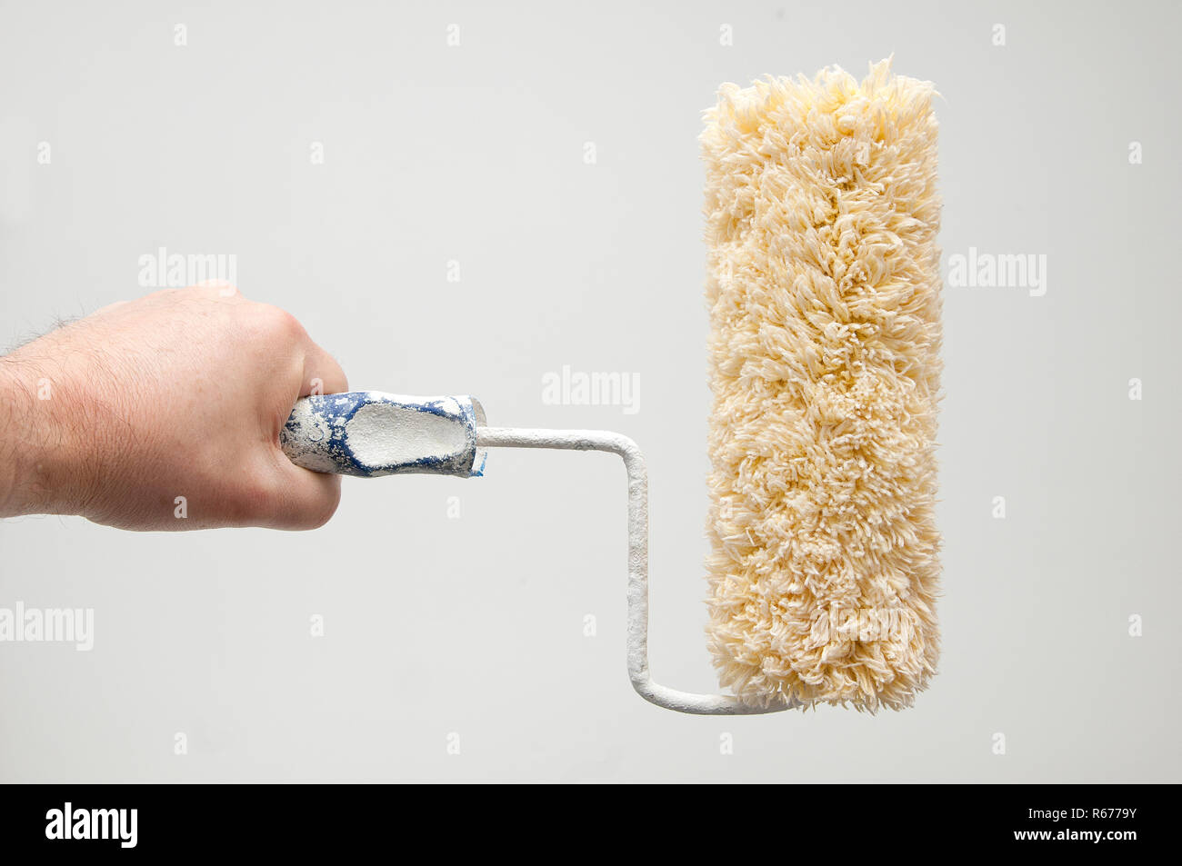 a wall painting roller Stock Photo