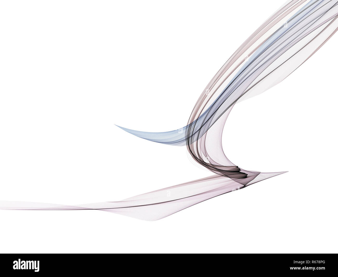 white abstract background with a glowing abstract waves Stock Photo - Alamy