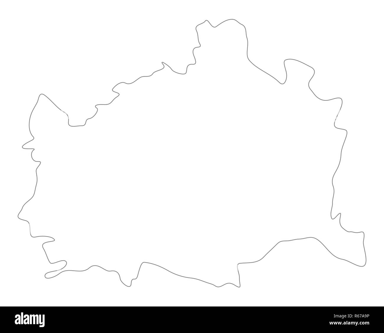 map of vienna Stock Photo