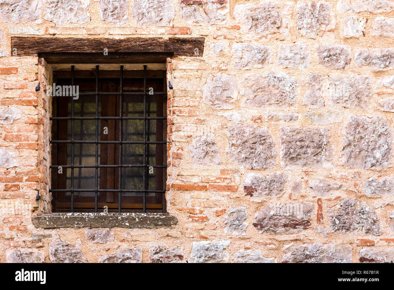 Medieval wall window Stock Photo - Alamy