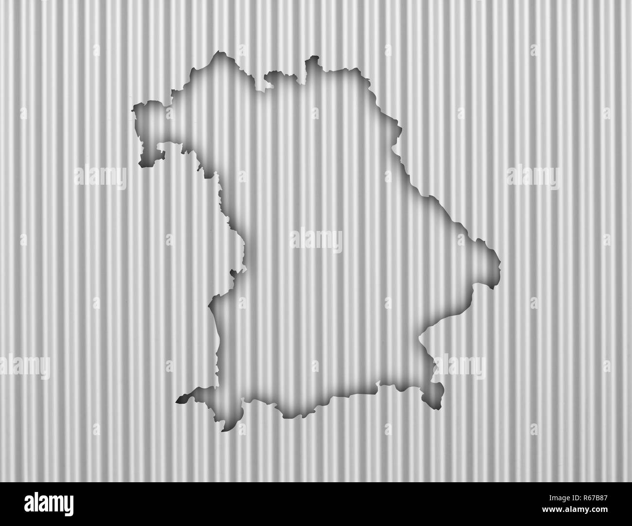 map of bavaria on corrugated iron Stock Photo - Alamy
