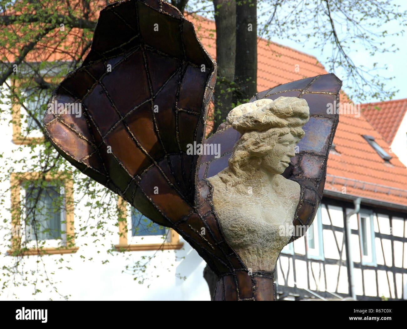 friendship statue of volker krebs Stock Photo