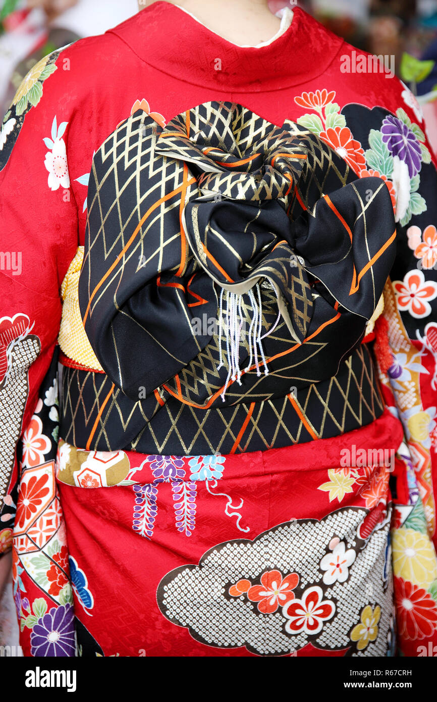 Japanese Kimono Textile High Resolution Stock Photography and Images