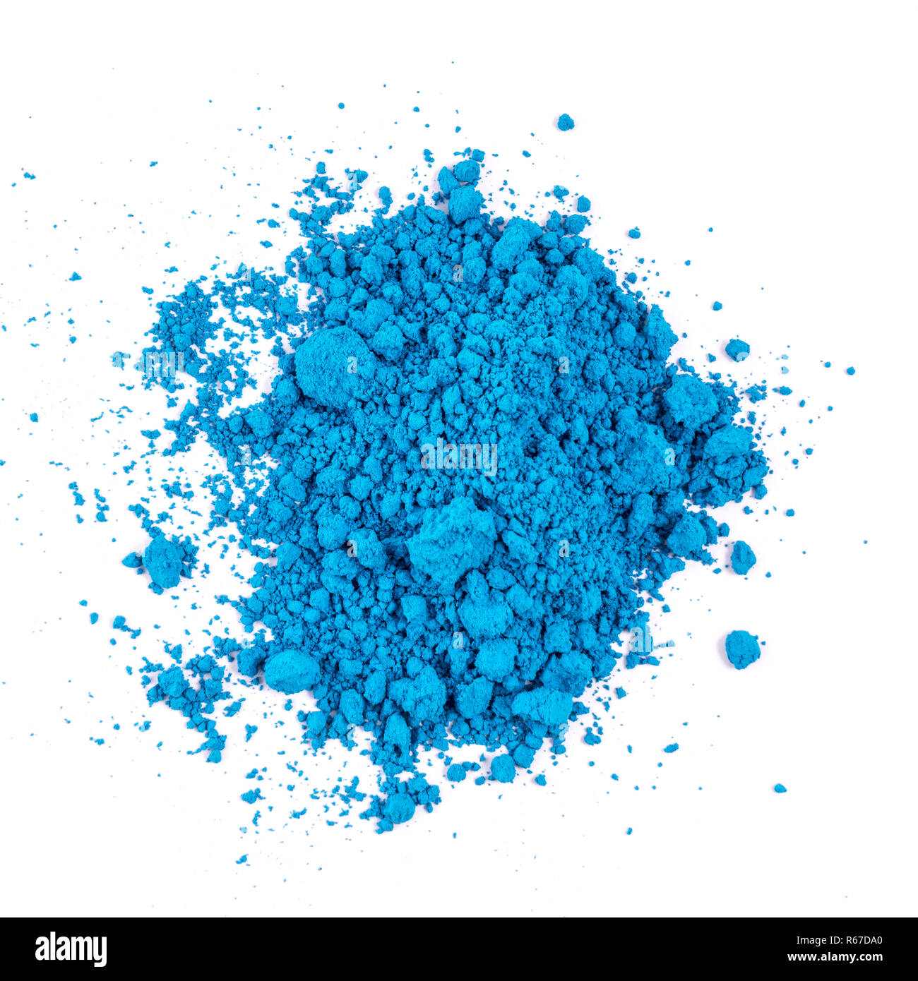 powder of natural blue color Stock Photo