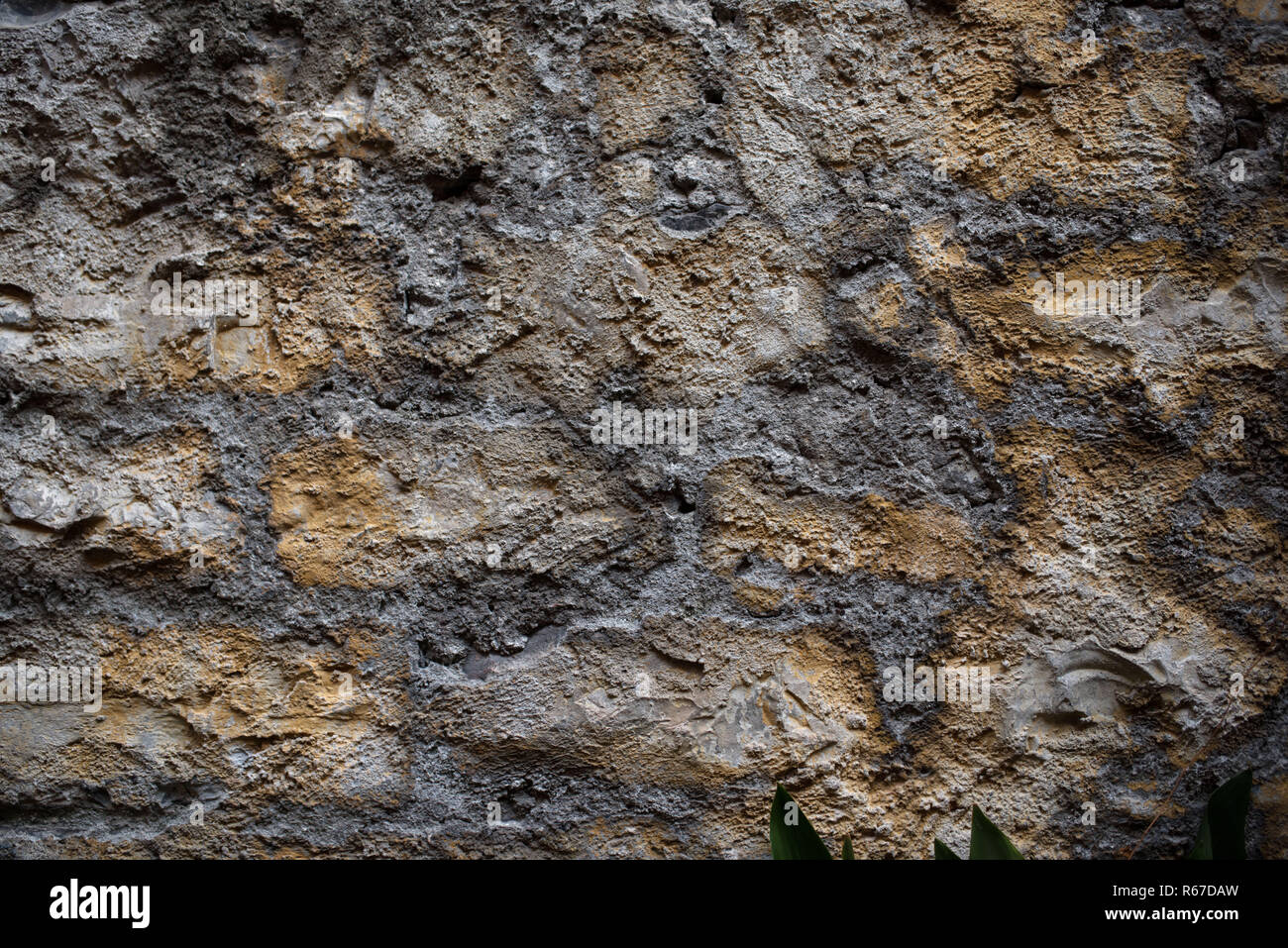 rustic stone wall background Stock Photo