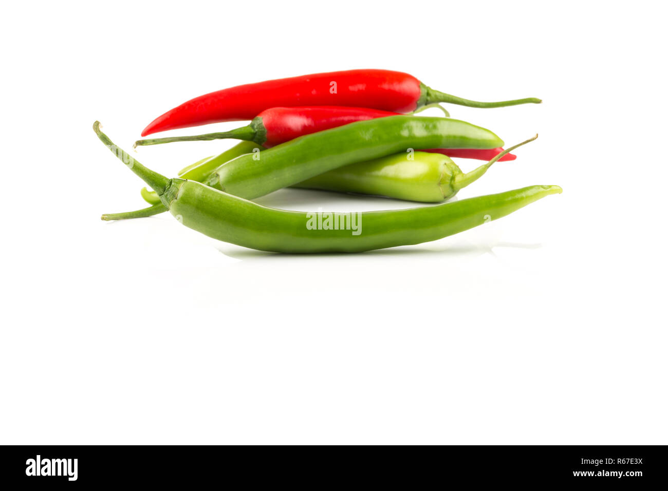 Green pepper plant picture Cut Out Stock Images & Pictures - Alamy