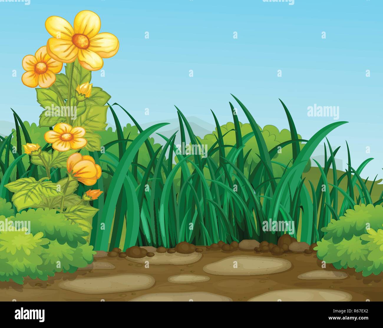 A green nature background illustration Stock Vector Image & Art - Alamy