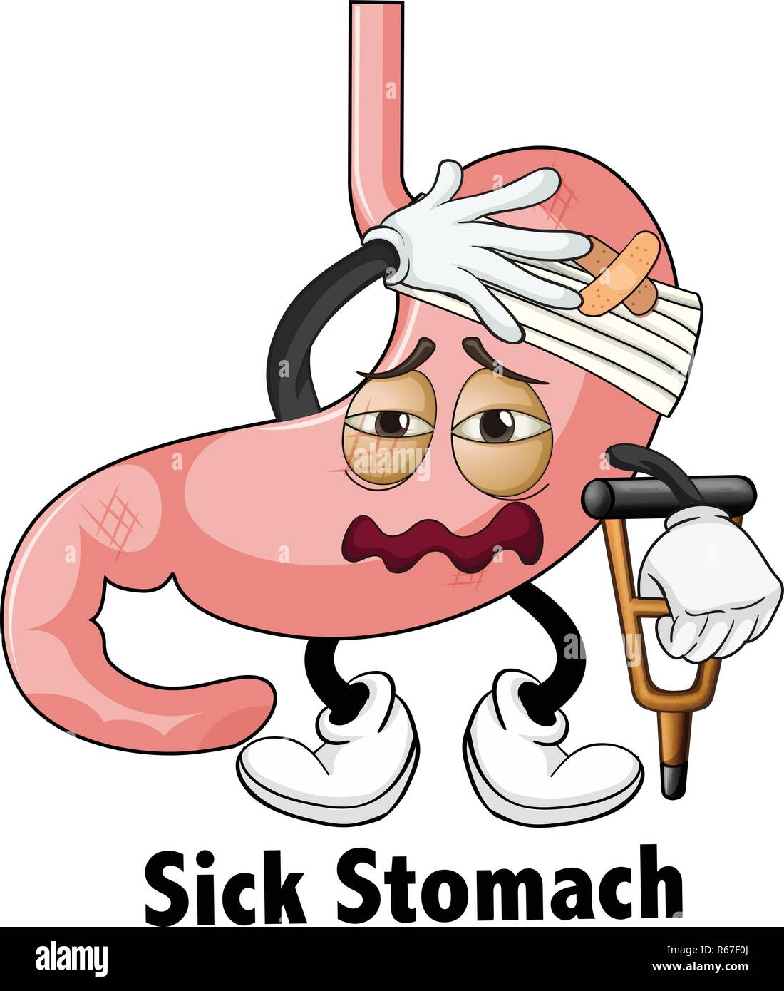 Sick to stomach drawing Stock Vector Images - Alamy