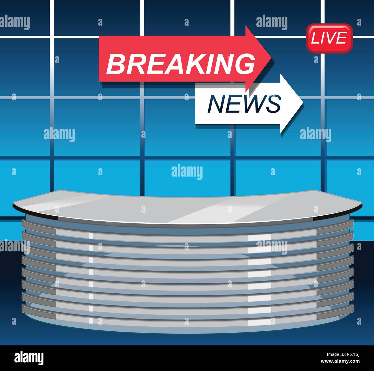 Breaking news studio background illustration Stock Vector Image & Art -  Alamy