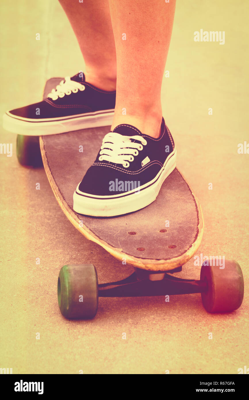Vintage skater shoes hires stock photography and images Alamy