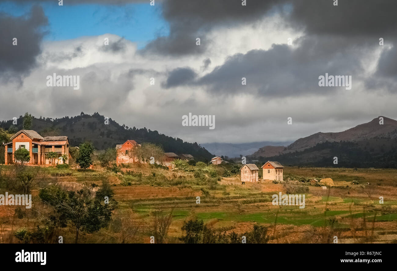 Madagascar Rual Rural Madagascar landscape Stock Photo - Alamy