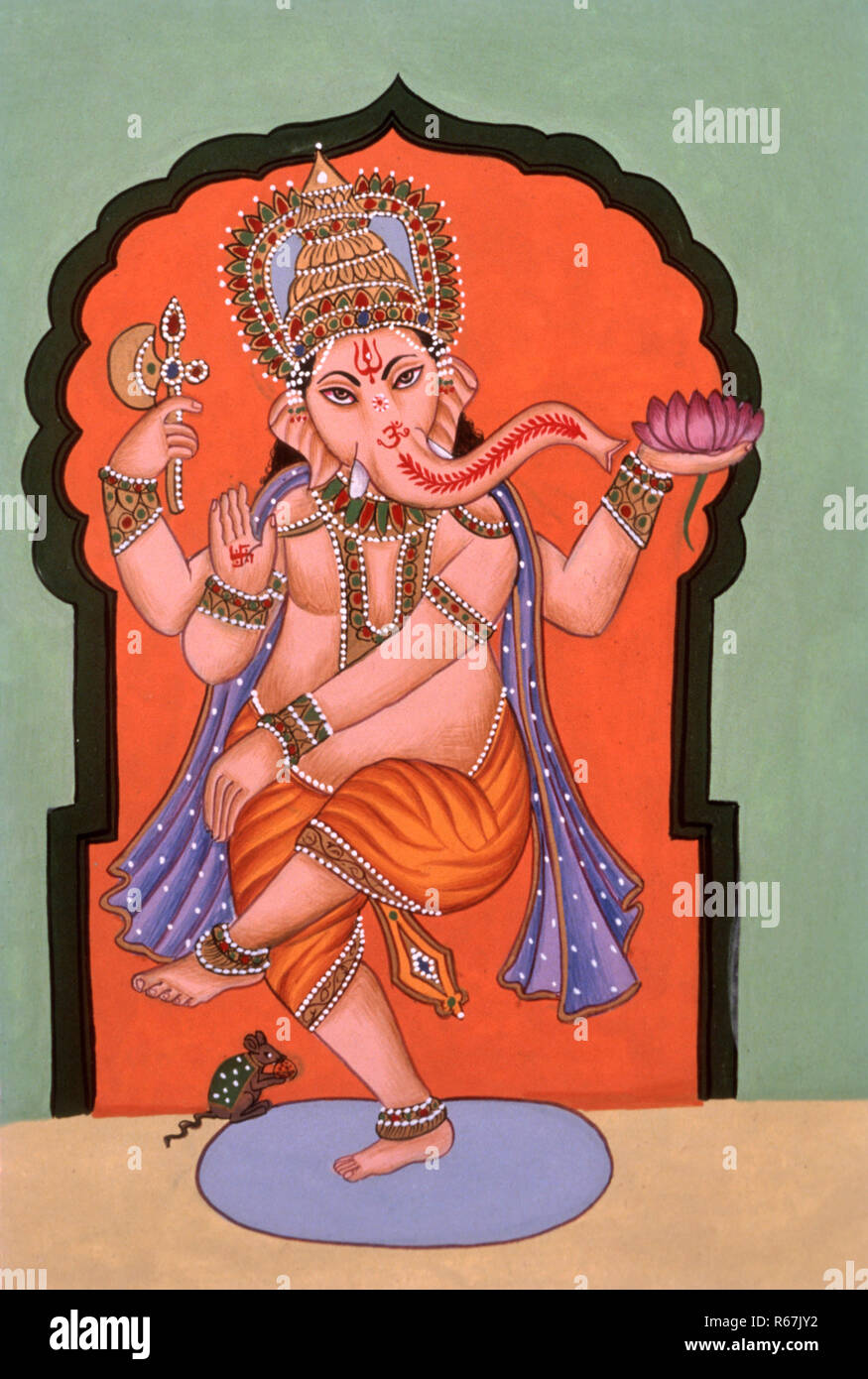 Ganapati painting hi-res stock photography and images - Alamy