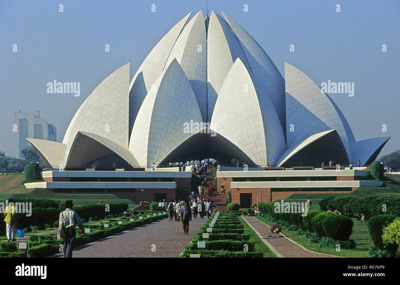 Lotus Temple Delhi India Stock Photo Alamy