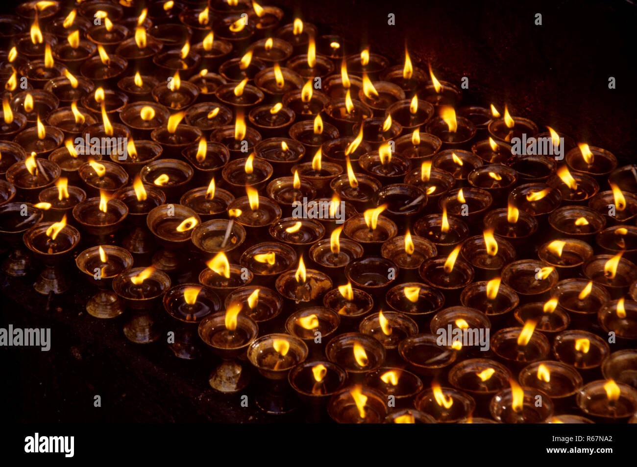 Worship Of Lord Buddha Stock Photo Alamy