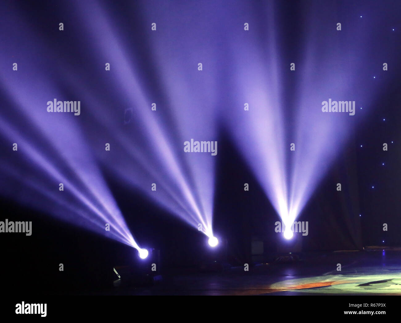 Amazing stage lights Stock Photo