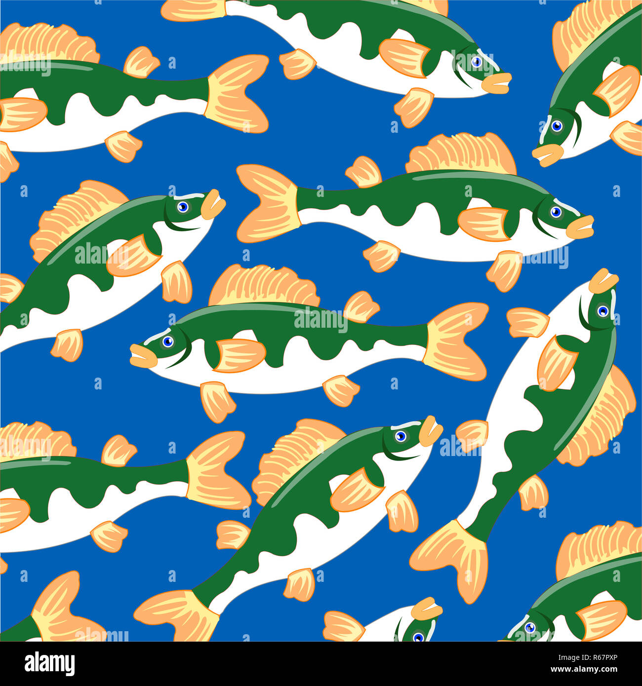 Fish Pattern perch Stock Photo - Alamy