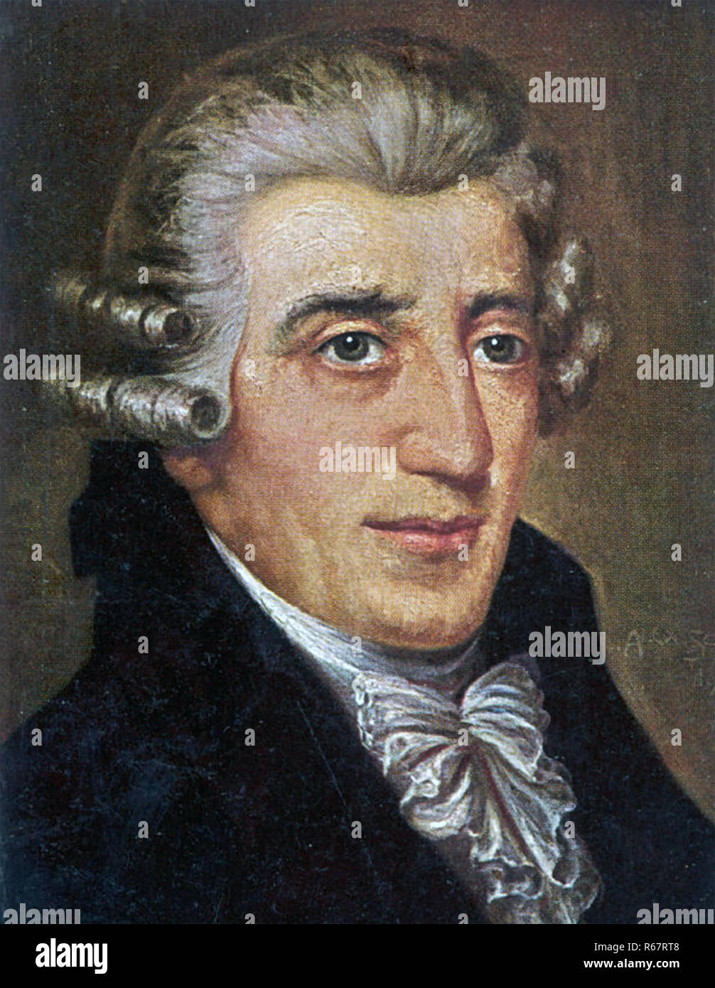 JOSEPH HAYDN (1732-1809) Austrian composer in an early 20th century illustration based on a 1791 portrait. Stock Photo