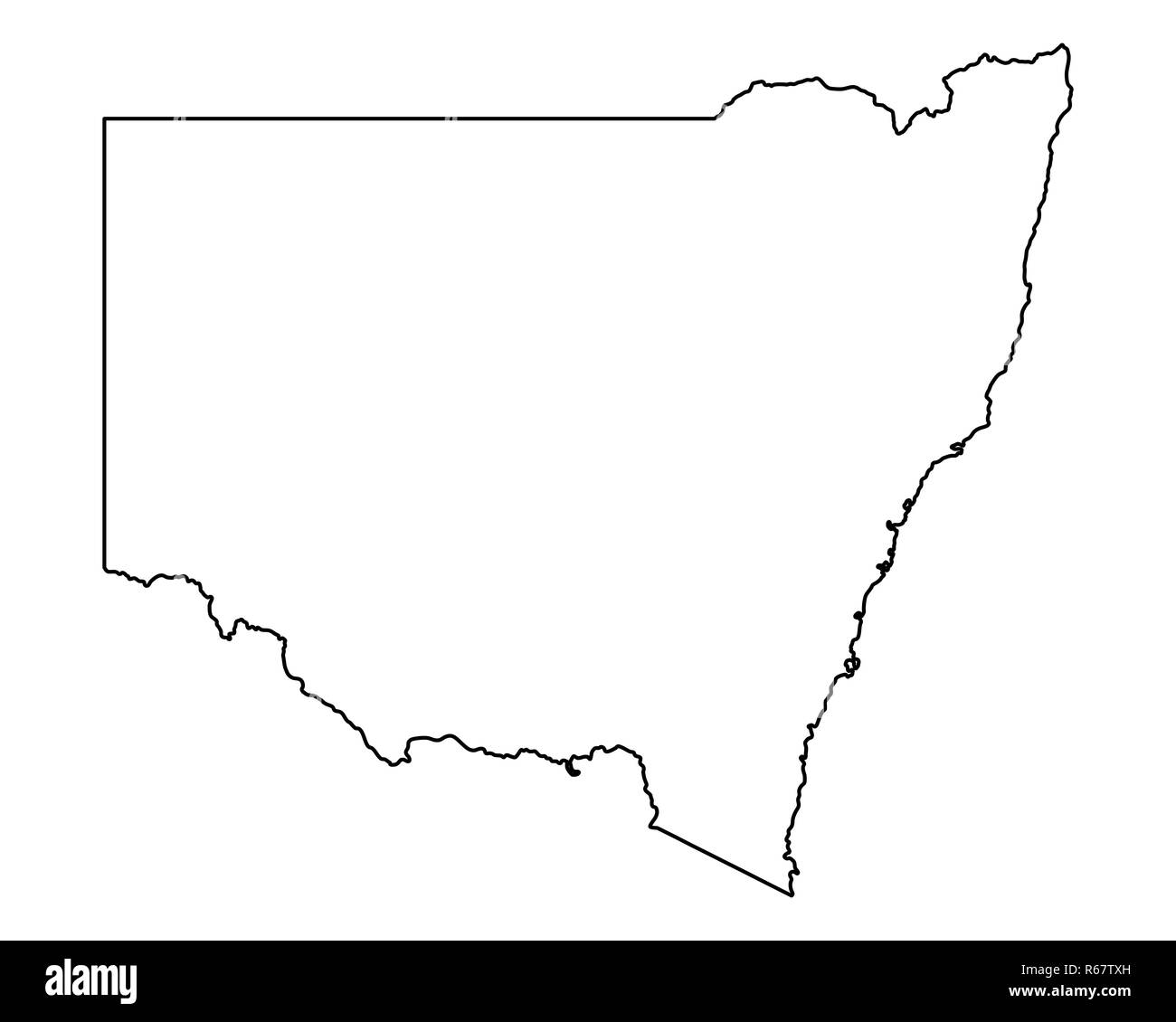 map of new south wales Stock Photo Alamy