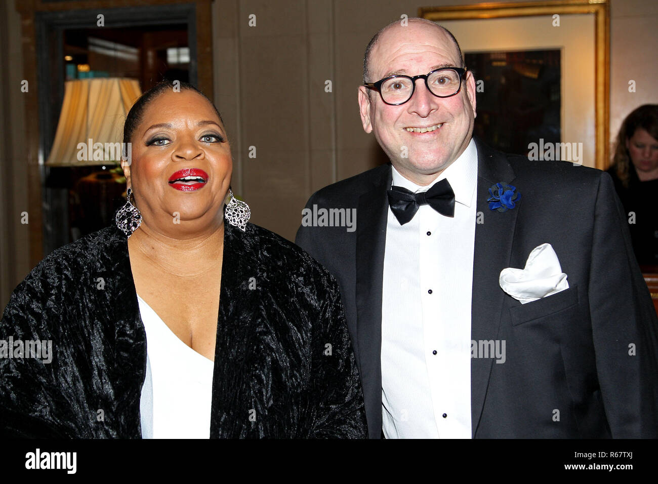 NEW YORK, NY - APRIL 14:  Singer/Actress Sarah Dash and David Rosenberg attend Aretha Franklin's 74th Birthday Celebration at The Ritz Carlton Hotel on April 14, 2016 in New York City.  (Photo by Steve Mack/S.D. Mack Pictures) Stock Photo