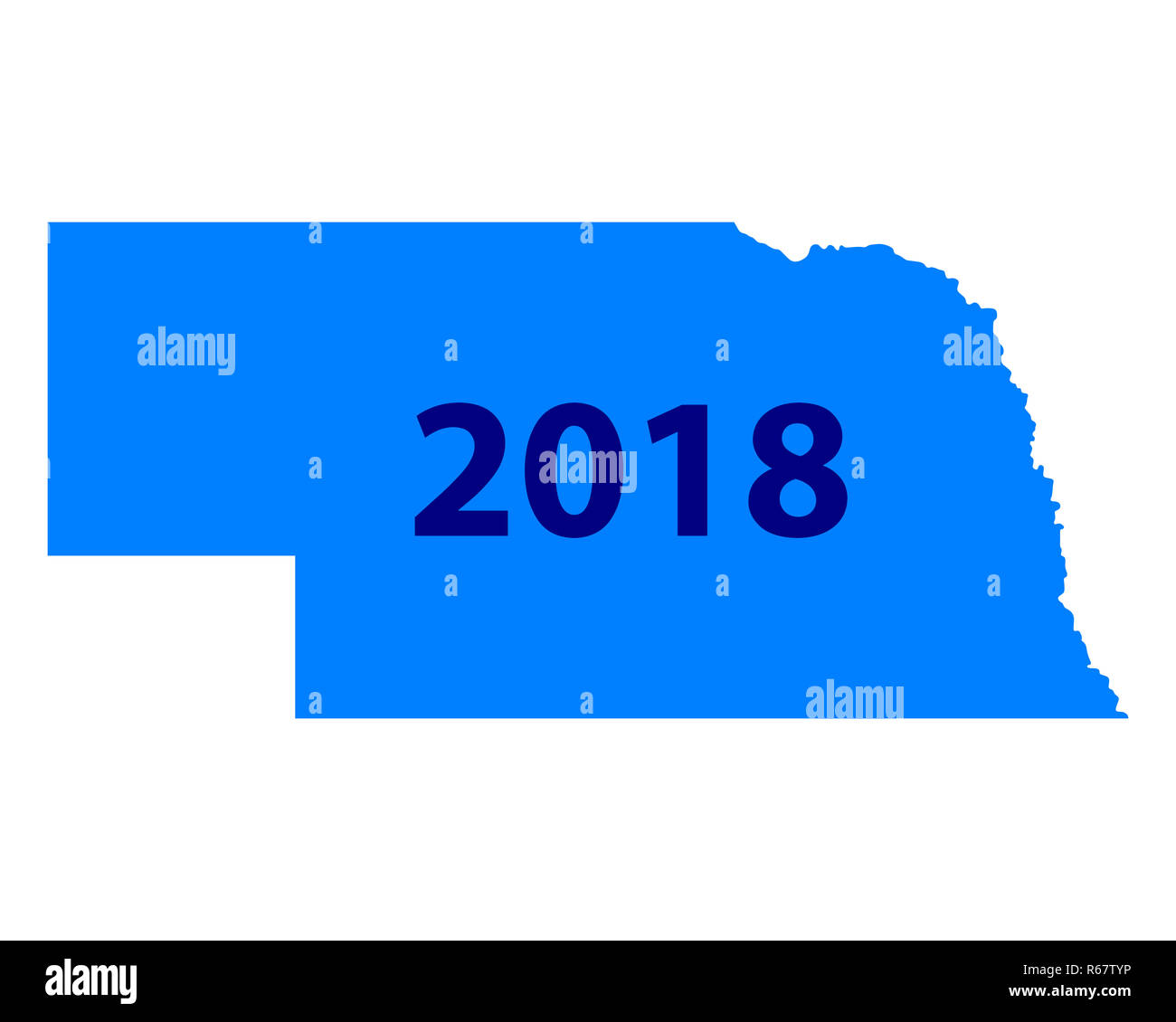 map of nebraska 2018 Stock Photo Alamy