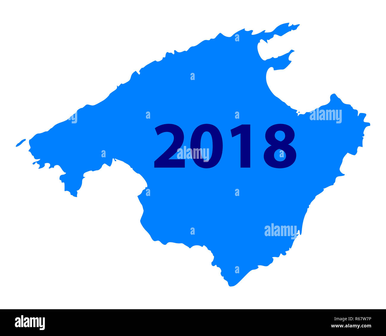 Map Of Mallorca 2018 R67W7P 