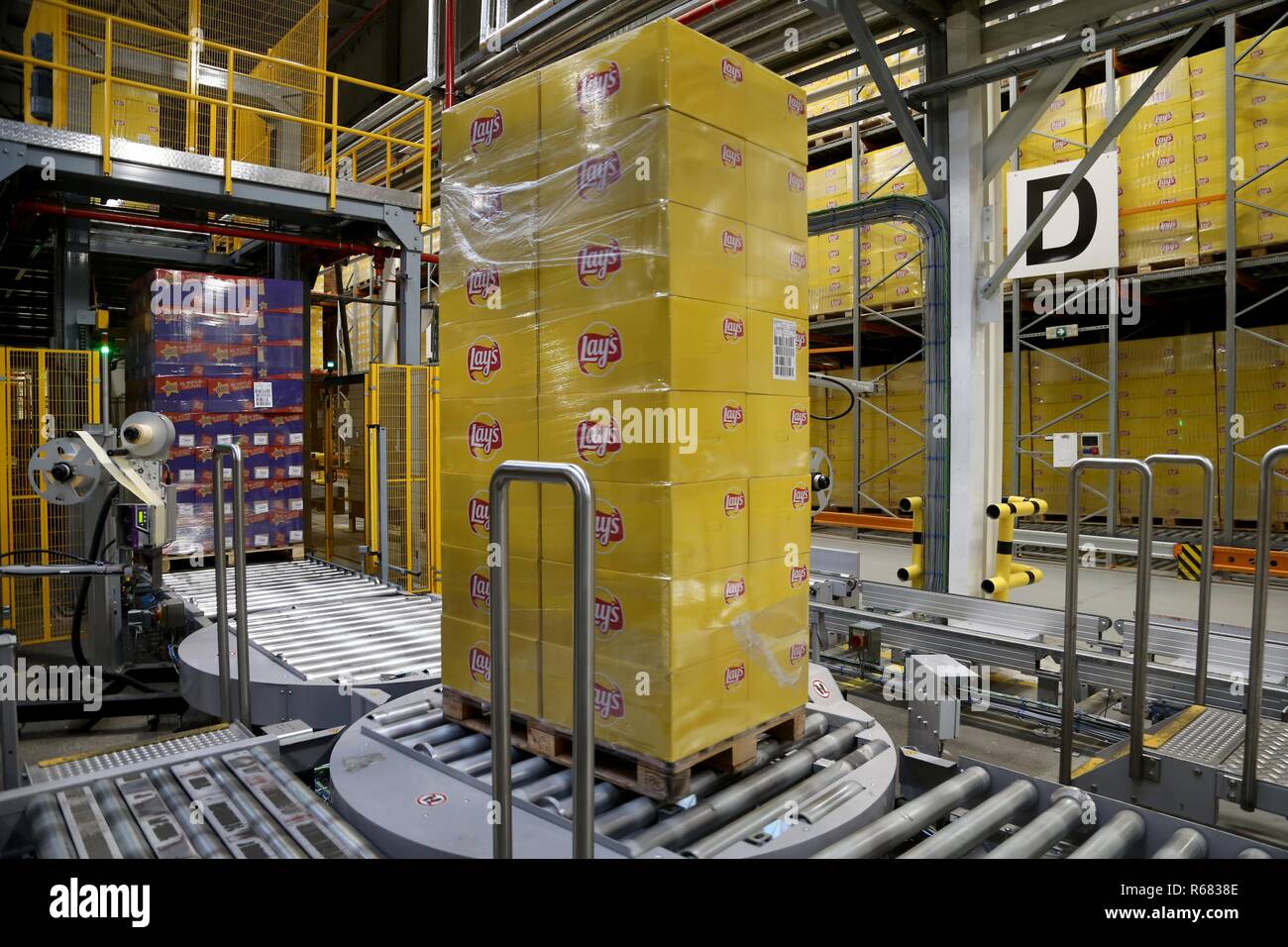 Lays crisps production line at the FritoLay factory on November 22