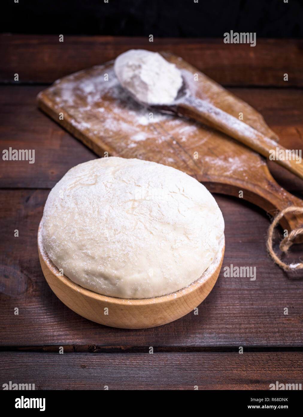 yeast dough made from wheat flour Stock Photo - Alamy