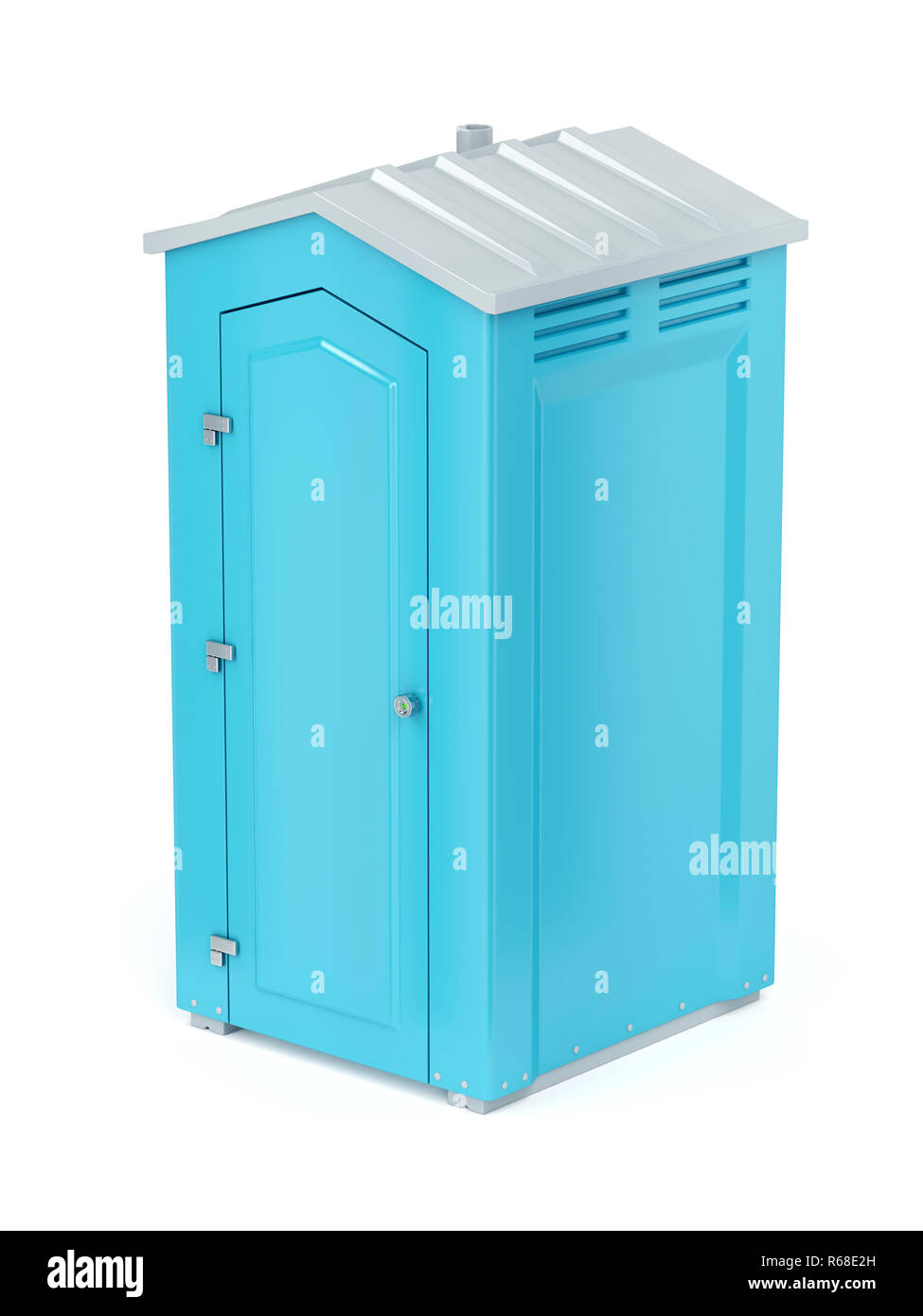 Portable chemical toilet Stock Photo