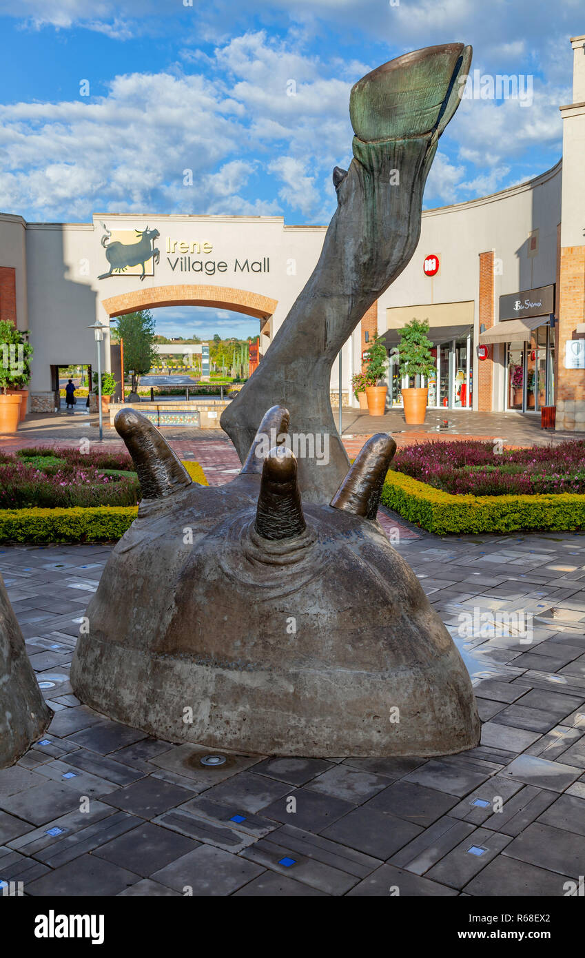 Irene village mall, a modern shopping mall filled with works of art, Pretoria, South Africa Stock Photo