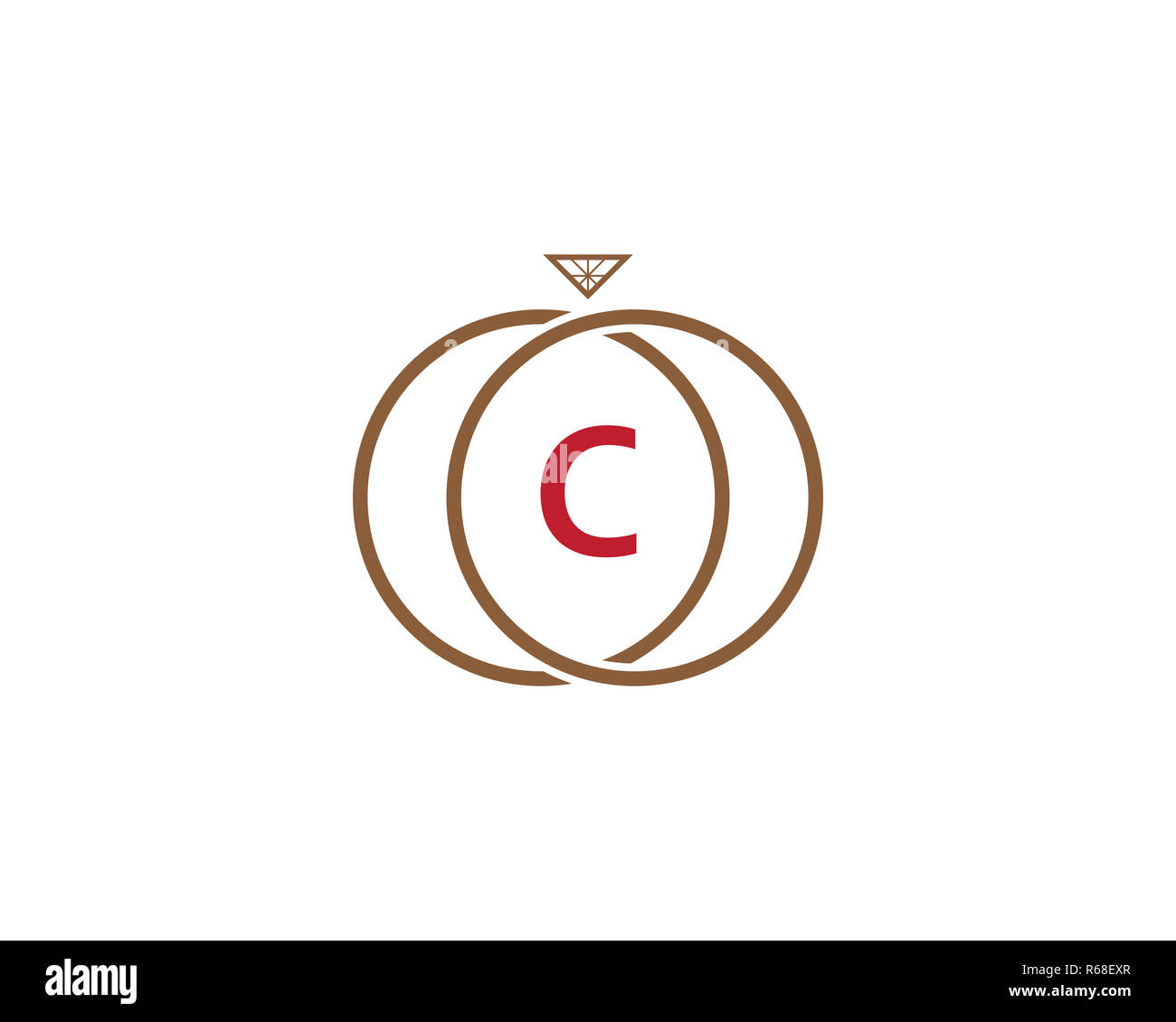 wedding ring icon logo vektor template Stock Vector Image & Art - Alamy
