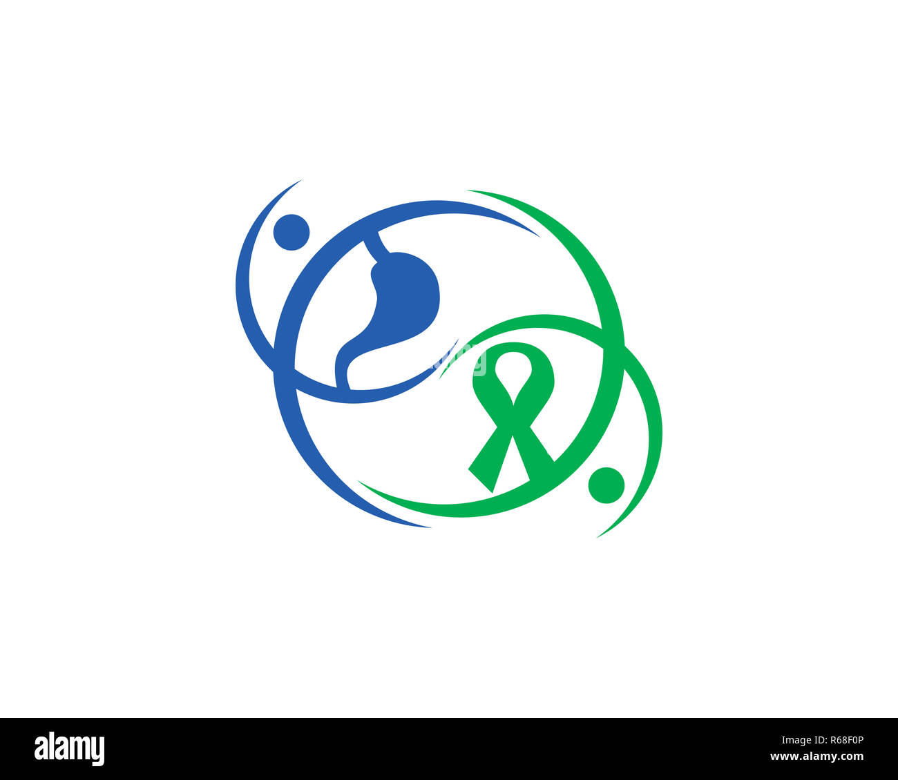 cancer & gastric logo Stock Photo