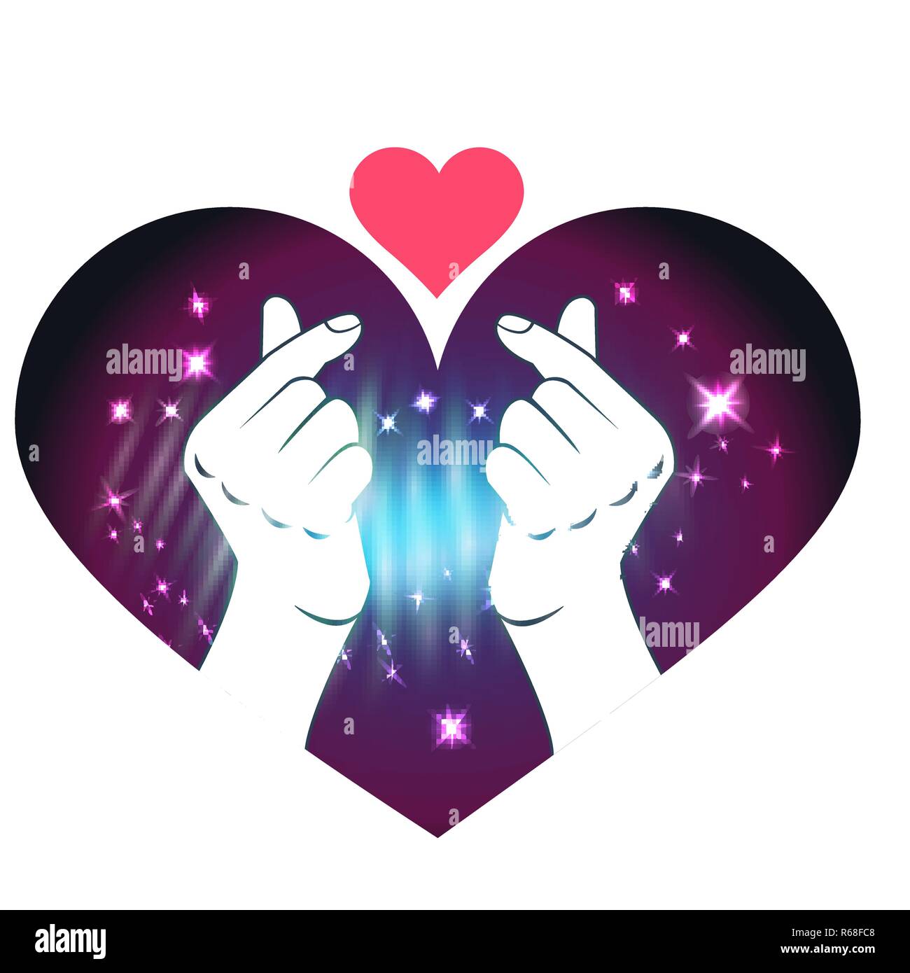 Mini love vector vectors hi-res stock photography and images - Alamy