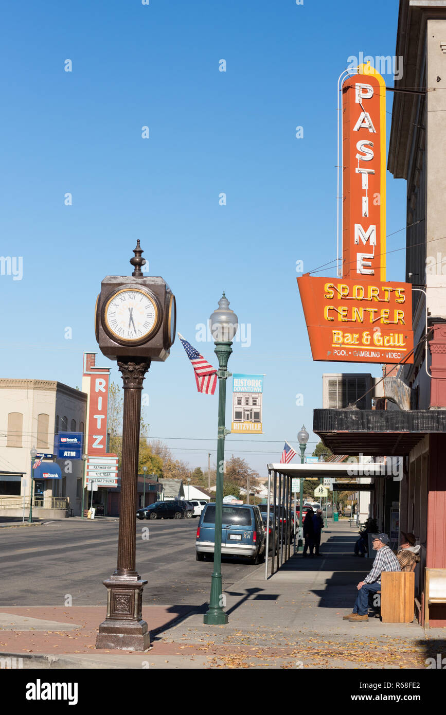Downtown Ritzville, Washington Stock Photo Alamy