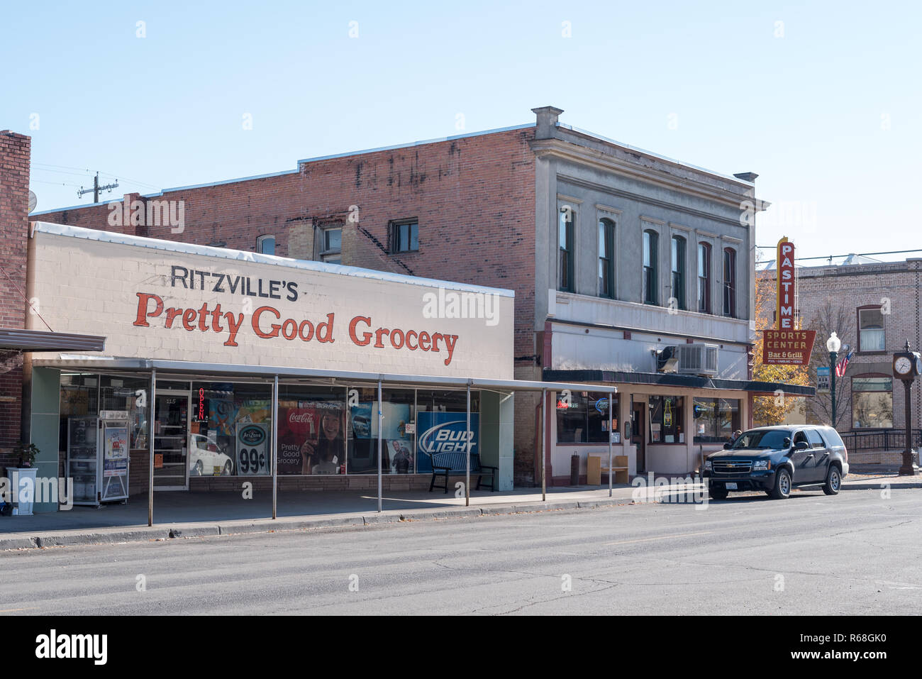 Downtown Ritzville, Washington Stock Photo Alamy