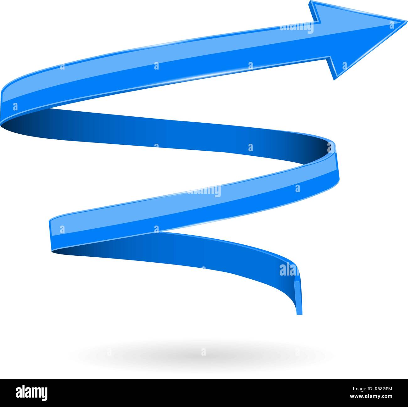 Blue Direction Arrow Stock Vector Images - Alamy