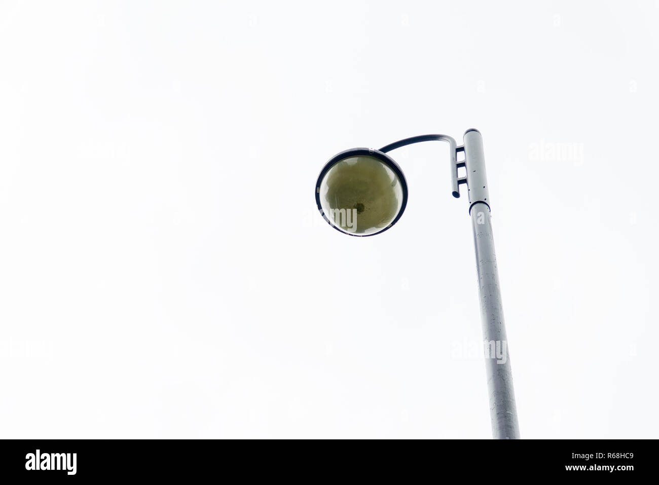 Light Post With Blue Sky Background and multi light Stock Photo