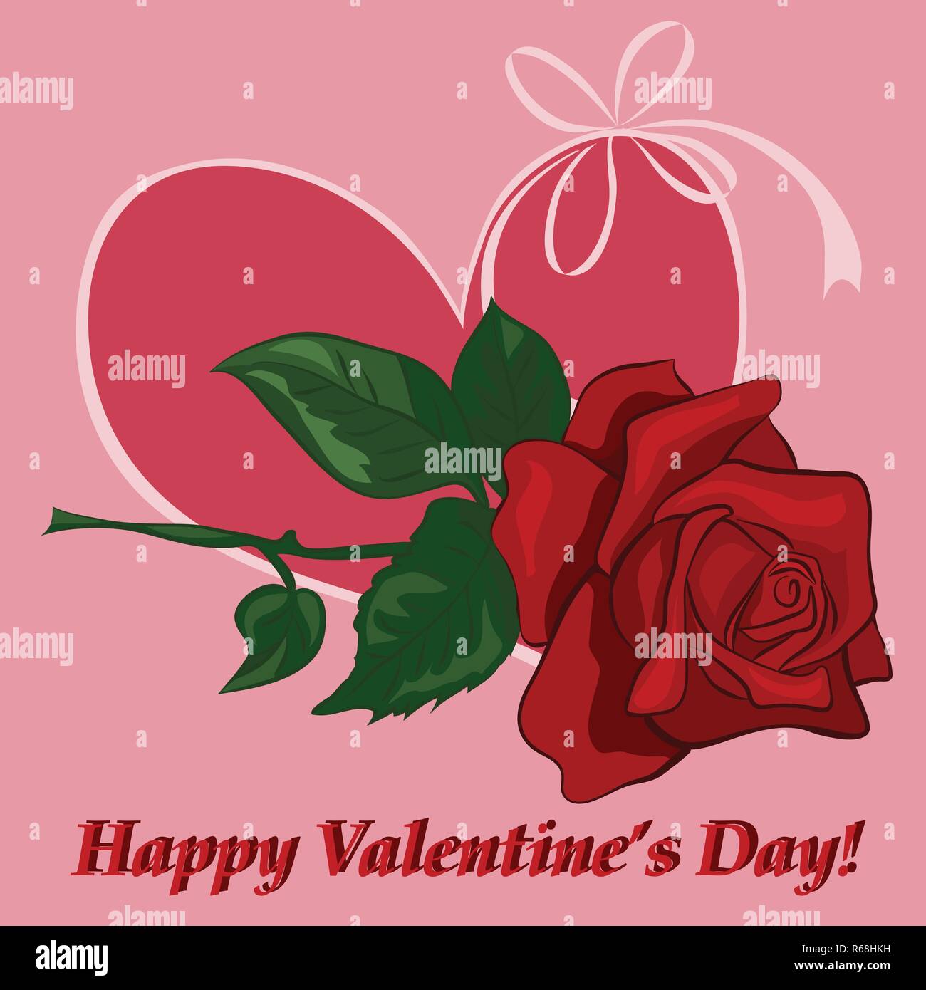 Heart with bouquet of roses Stock Vector Image & Art - Alamy