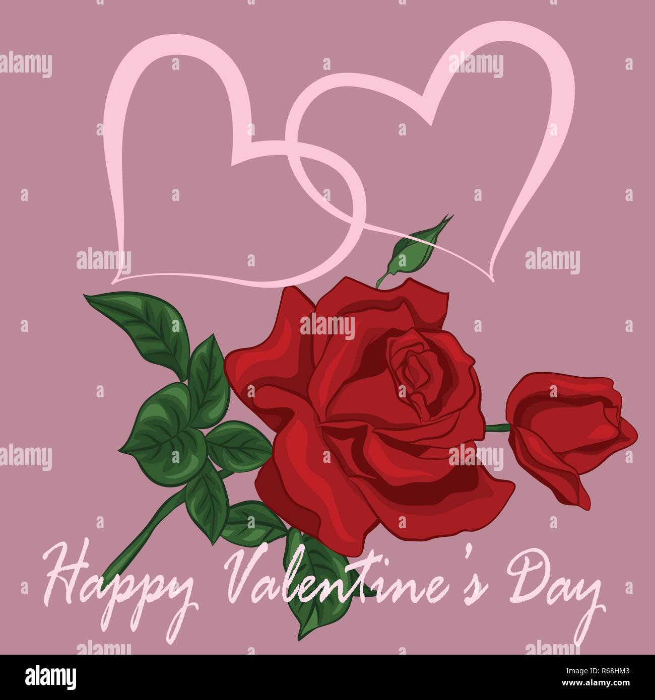 Heart with bouquet of roses Stock Vector Image & Art - Alamy