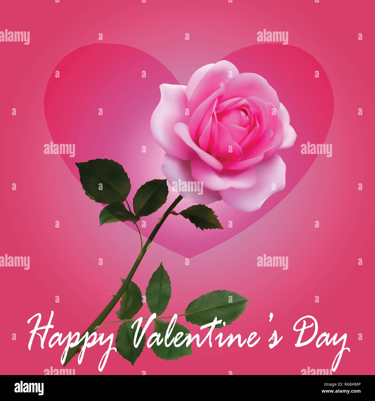 Single red rose stem Stock Vector Images Alamy