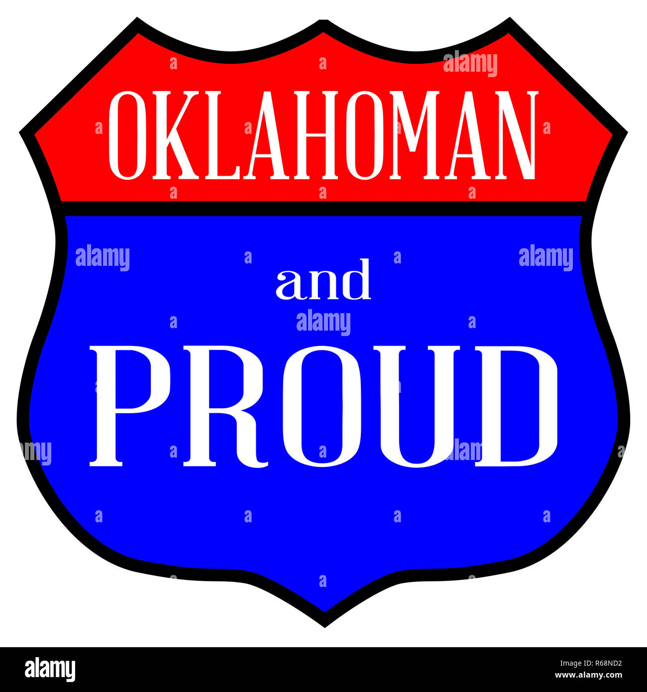 Oklahoman And Proud Stock Photo