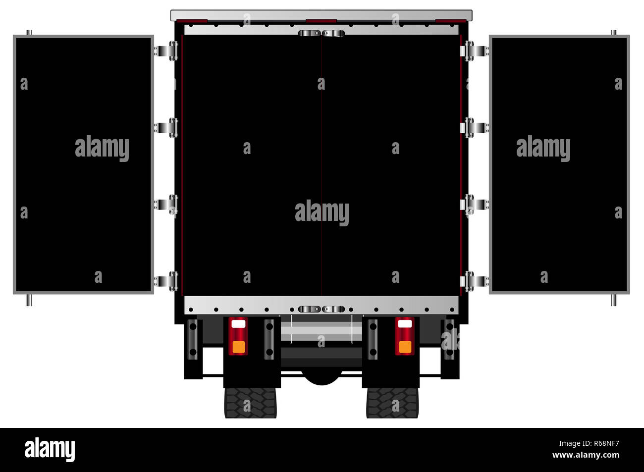 Hgv lorry back doors hires stock photography and images Alamy