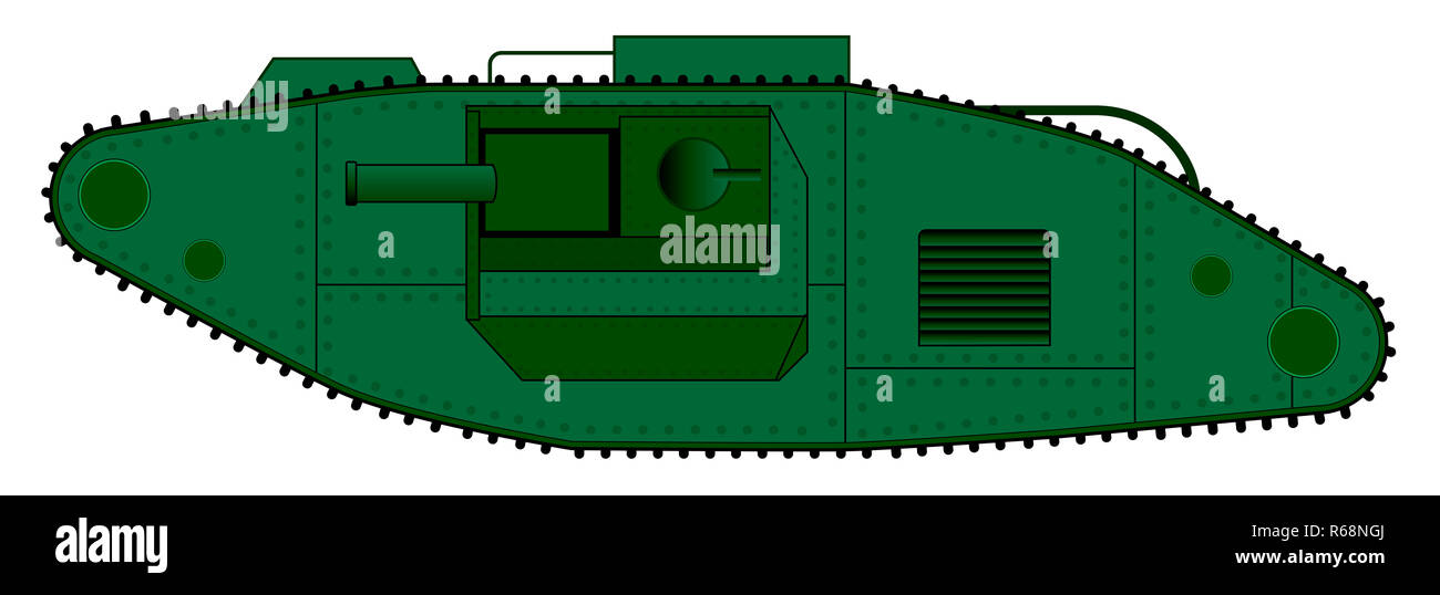 World War One Tank Stock Photo Alamy