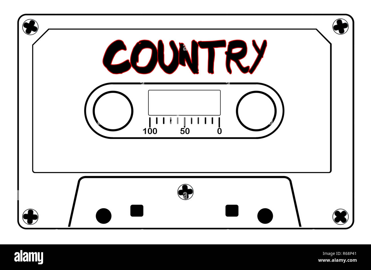 Country Music Tape Cassette Stock Photo Alamy