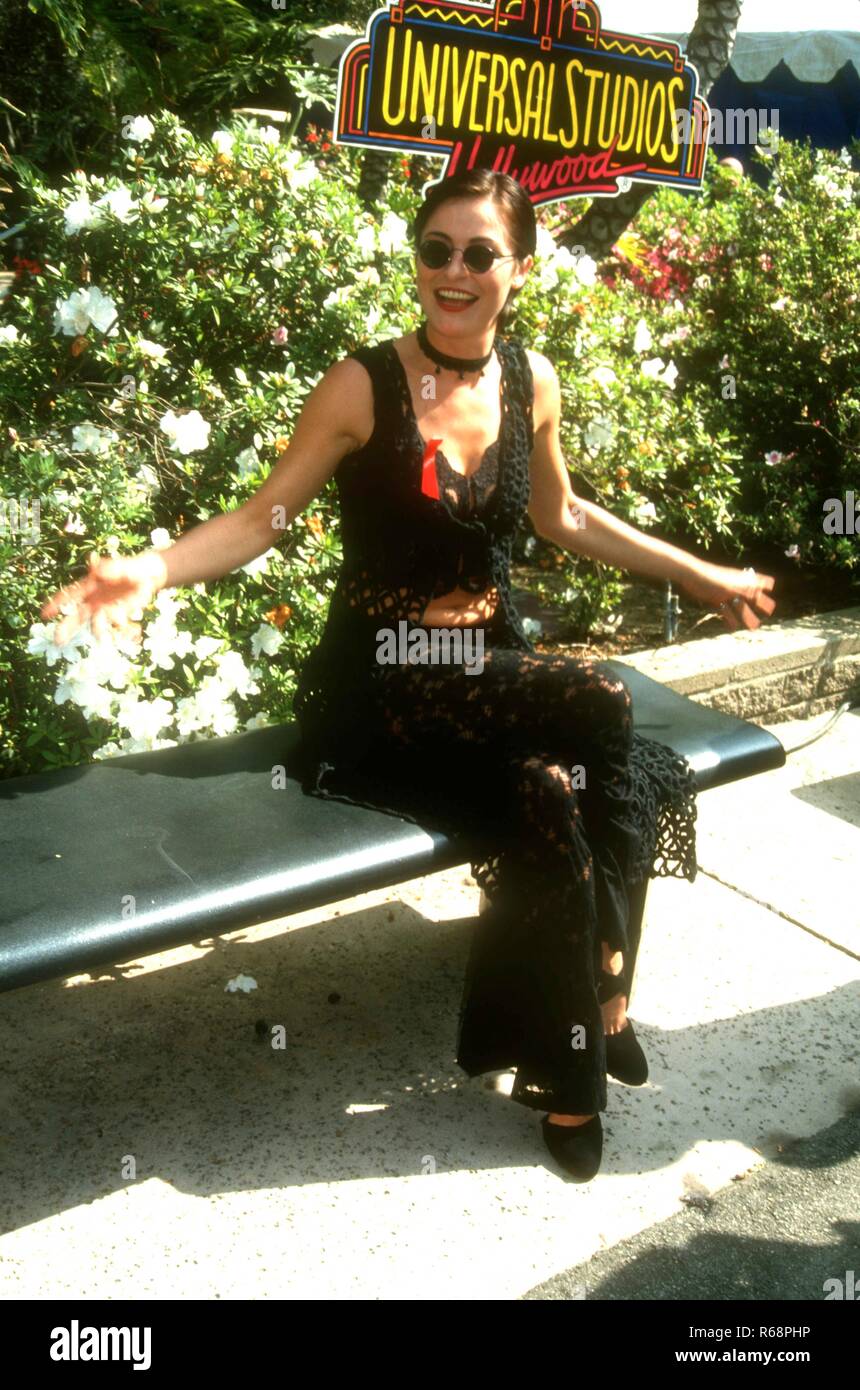 UNIVERSAL CITY, CA - MARCH 21: Actress Amanda Donohoe attends the 24th Annual British Academy of Film and Television Arts (BAFTA) Awards - Los Angeles Ceremony on March 21, 1993 at Universal Studios in Universal City, California. Photo by Barry King/Alamy Stock Photo Stock Photo