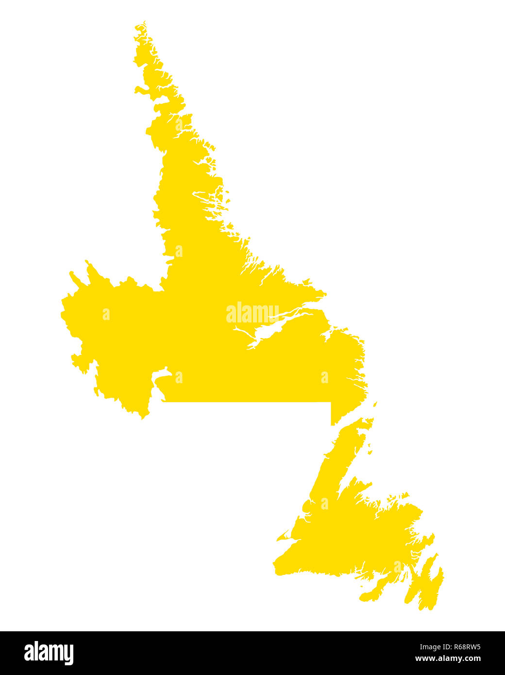 map of newfoundland and labrador Stock Photo Alamy